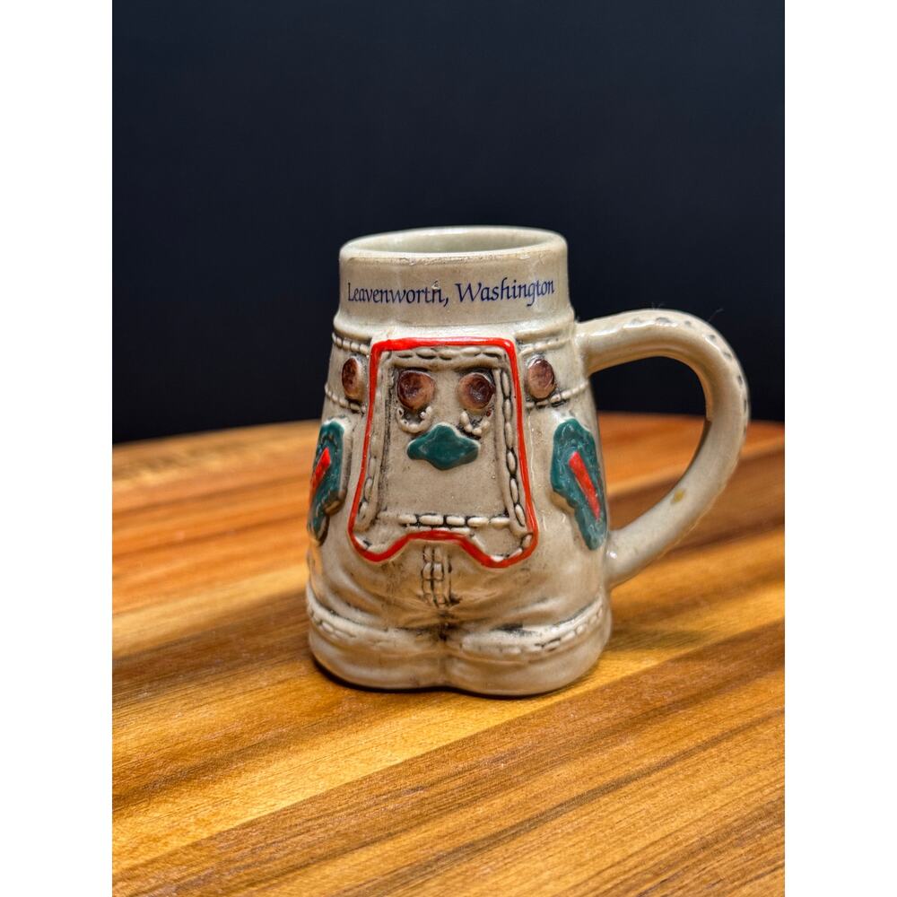 Vintage Souvenir Mini Beer Stein | Leavenworth, Washington | 3" H